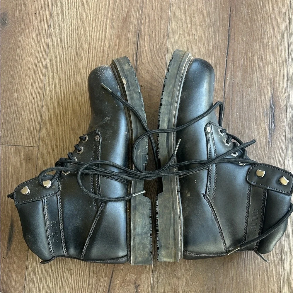 Dr. Scholl's Men's Dark Leather Boots ! Size 9